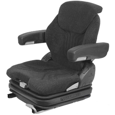 Aftermarket Grammer Charcoal Cloth Low Profile Air Ride Seat w/ Arm Rests MSG75GGRC-ASSY